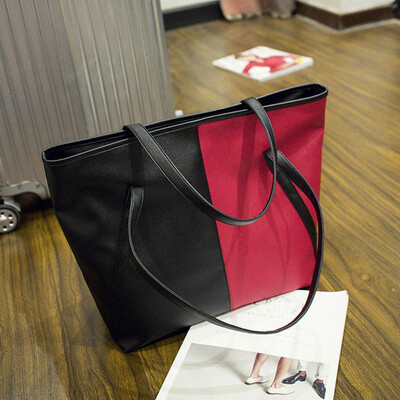 

Tailored Women Fashion Hit Color Leather Bags Shoulder Bag Casual Handbag Red