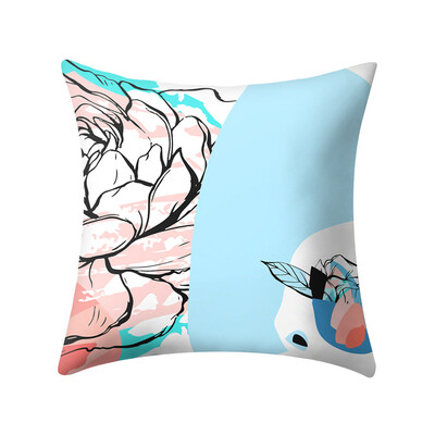 

Gobestart Print Pillow Case Polyester Sofa Car Cushion Cover Home Decor 45 X 45cm
