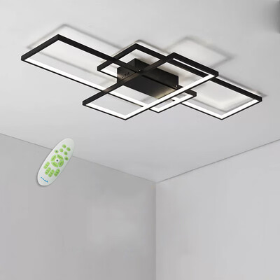 

Modern Flush Mount Stepless Dimming Ceiling Light Square Combination LED Lamp