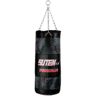

55-75cm Camouflage Boxing Free Combat Training Sandbag Hanging Empty Kick Punch Bag with Chain