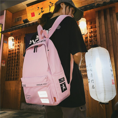 

Schoolbag female Korean high school ins wind Harajuku ulzzang high school schoolbag mens backpack backpack fashion
