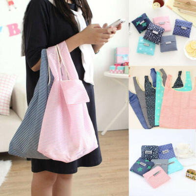 

Foldable Shopping Handbags Grocery Bags Large Capacity Reusable Supermarket Tote