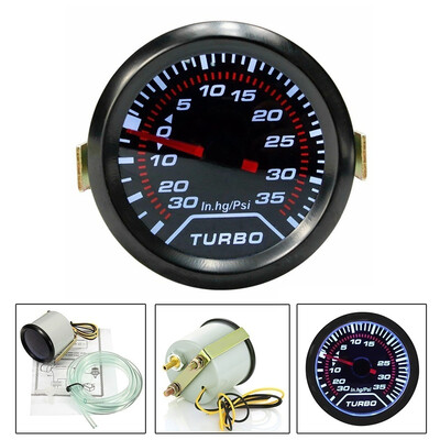 

Universal 52mm 2″ LED Car Turbo Boost Pressure Gauge Meter Smoked Dials Psi 12v