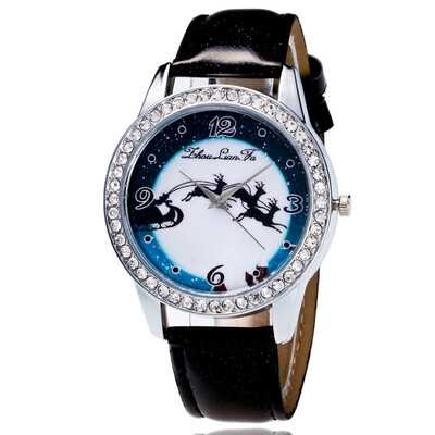 

Full moon Halloween Colorful Feather Unisex Watch Luxury Women Men Analog Quartz Bracelet Wristwatches Gifts Relogio Feminino