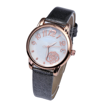 

Minimalist style Marble women Watches Platimum ladies dress Wristwatch genuine Leather Casual watch students Quartz Clock &Ff