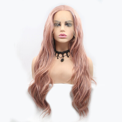 

Amazing Star Lace Frontal Wigs Body Wave Heat Resistant Hand Tied Lace Frontal Synthetic Hair Wigs