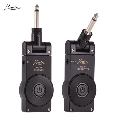 

Rowin WS-20 24G Wireless Rechargeable Electric Guitar Transmitter Receiver Set 30 Meters Transmission Range with USB Charging Cab