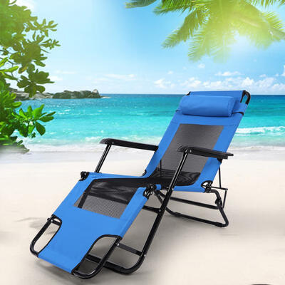 

Greensen Lengthening&Widening Mesh Folding Chair Leisure Beach Chair Outdoor