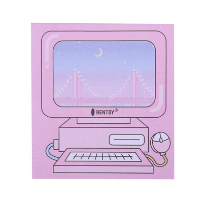 

Sheets Harajuku Style Colorful Computer Student Memo Pad Paper Scratch Pad Notebook School Office Supplies