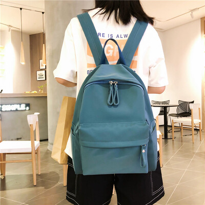 

Ins schoolbag female Korean version of high school students Baitao campus simple Baitao ancient feeling campus backpack shoulder b