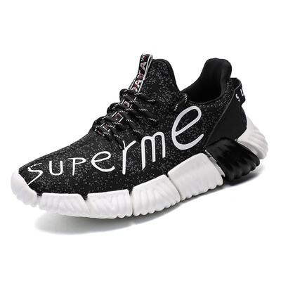 

Mens shoes wear-resistant non-slip sneakers knitted breathable mesh shoes fashion lightweight running shoes