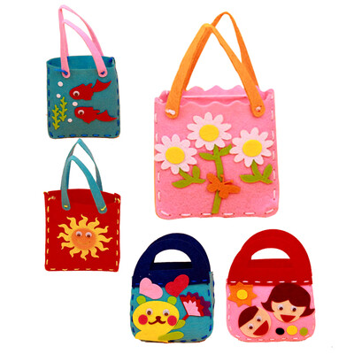 

Handmade Handbags Non-woven Cloth kids Crafts Cartoon Toys Creative gifts