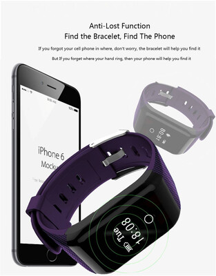 

OLED Water-Proof BT40 Smart Wrist Band 066" Touch Screen Smart Bracelet Fitness Tracker Heart Rate Pedometer Sleep Monitor for I