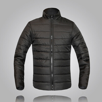 

Mens Casual Solid Stand Collar Zipper Jacket Long Sleeve Winter Warm Parka Coat