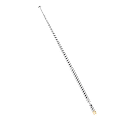 

Telescopic FM Radio Antenna 7 Sections Chromium-plating Copper Antenna 180° Rotatable