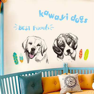 

〖Follure〗DIY Dog Removable Wall Decal Family Home Sticker Mural Art Home Decor