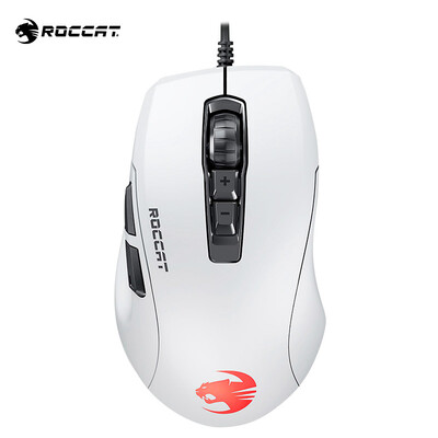 

German Ice Leopard ROCCAT Magic Kone AIMO Aimo RGBA Lighting Effect Gaming Mouse White Jedi Survival Mouse Eating Chicken Mouse
