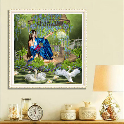 

Gobestart 5D DIY Diamond Painting Embroidery Round Diamond Home Decor Gift