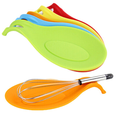 

Silicone Spoon Rest Heat Resistant Kitchen Utensil Spatula Mixer Pad Mat Holder