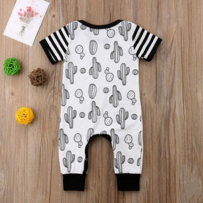 

New Newborn Infant Short Sleeve Romper Bodysuit Fashion Kid Baby Jumpsuit Clothes Outfits Set