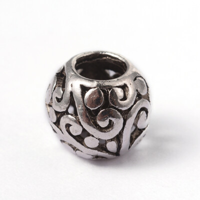 

Tibetan Style Alloy European Large Hole Beads Rondelle Antique Silver 105x9mm Hole 45mm