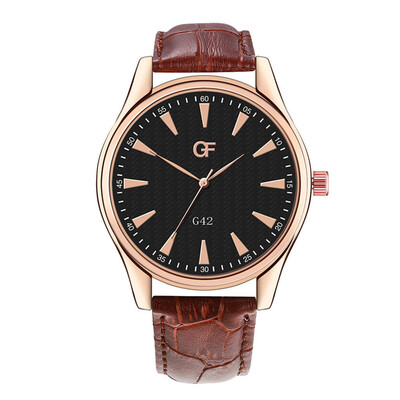 

Gobestart Hot Man Leather Watch Whatever Late Anyway Letter Watches New Pointer Glow