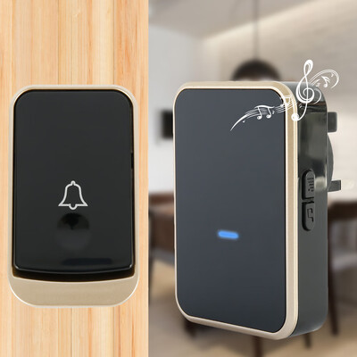 

Wireless Doorbell Waterproof 45 Door Ring Music Smart Door Bells Bell-Battery UK Plug Home Security Accessories
