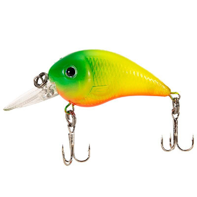 

8cm Wobbler Rattle Fishing Crankbait Flashing Artificial Hard Crank Bait Lure with Treble Hooks