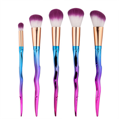 

Toponeto 5PCS Make Up Foundation Eyebrow Eyeliner Blush Cosmetic Concealer Brushes