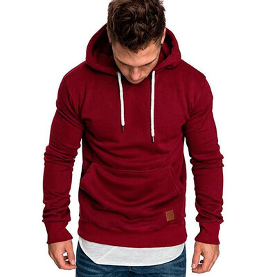 

Warm Mens Long Sleeve Casual Tops Shirts Cotton Hooded T-shirt Hoddies