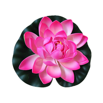 

1pc Simulation Water Lily Garden Pool Plant Ornament Colorful Home Artificial Fake Lotus Floating Flower Pond Tank Plant