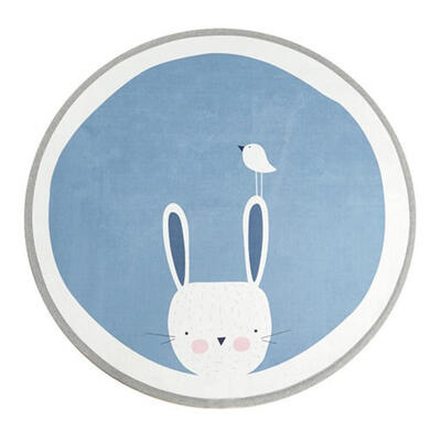 

Cute Animal Printed Round Baby Infant Play Mats Non-Slip Crawling Carpet