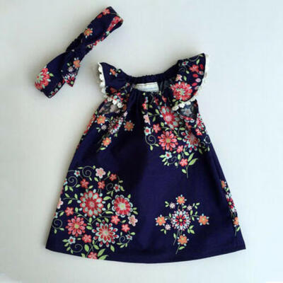 

Newborn Kid Baby Girls Floral Pageant Party Princess Tutu Dress Sundress Clothes