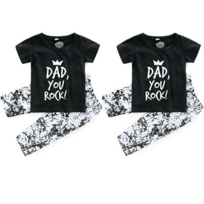 

Newborn Toddler Infant Baby Boys Clothes T-shirt TopsTrousers Pants Outfits Set