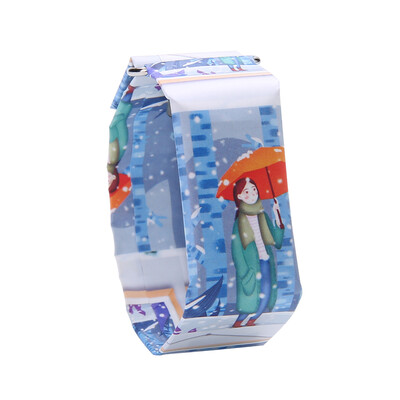

Shake the sound paper watch waterproof creative fashion outdoor sports male students female couples torn new concept table