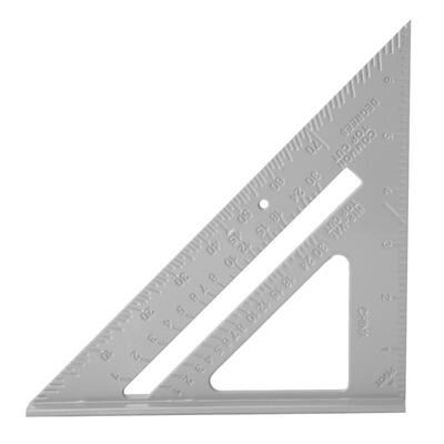 

Greensen 7" Aluminum Alloy Triangle Ruler Woodworking 4590 Degree Measuring Tool