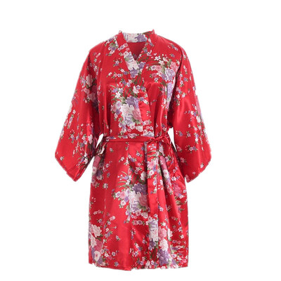 

Toponeto Women Sexy Cherry Blossom Kimono Dressing Gown Bath Robe Lingerie Nightdress