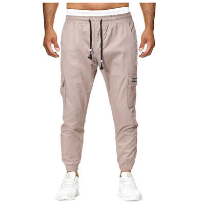 

Gobestart Mens Straight Casual Cotton Slim Fit Sport Long Pants Pocket Trousers