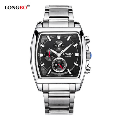 

80009 genuine fashion steel belt mens watch waterproof quartz watch casual luminous watch
