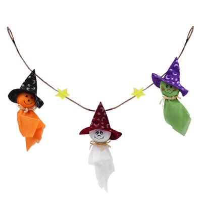 

Halloween New Cute Ghost Hanging String Arrangement Props Decoration Crafts