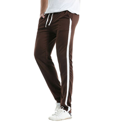 

Gobestart Mens Casual Slim Sports Pants Striped Trousers Baggy Harem Long Pants