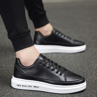 

Autumn canvas mens sports&leisure white shoes Korean version of the trend of shoes wild tide shoes white mens shoes