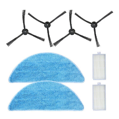 

Pack of 8 Replacement Accessories Kit Mops Side Brushes HEPA Filters for ILIFE V5S V3S V3 V5 Pro Robotic Vacuum Cleaner