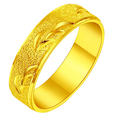 

Man Fashion Gold Plated Grind Titanium Steel Jewelry Rings Funny