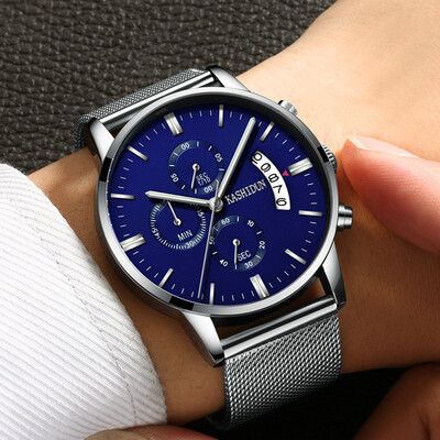 

Authentic Caseton Watch Mens Sports Quartz Watch Waterproof Fashion Trend Luminous Milan Strap Mens Watch Hand
