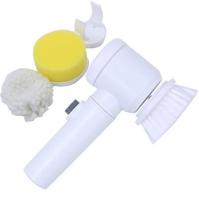 

Electric Cleaning Brush 5-in-1 Magic Battery Powered Scrubber for Kitchen Bathroom Tub Shower Tile Carpet Bidet Sofa