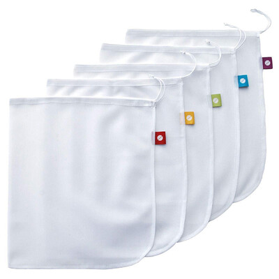 

5pcsSet Mesh Cloth Bundle Bag Green Fruit And Vegetable Storage Bag 3036CM Pro