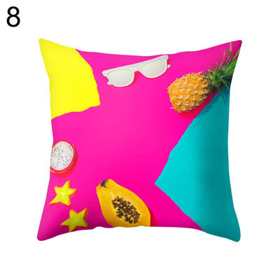 

Fruit Pineapple Pawpaw Throw Pillow Case Cushion Cover Sofa Bed Car Cafe Decor