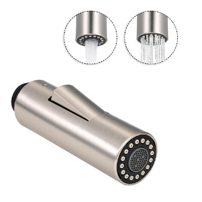 

Faucet Pull-Out Spray Head Replacement Part 2-Function with Check Valve G12 Connection Pull Down Kitchen Faucet Nozzle Brushed Ni