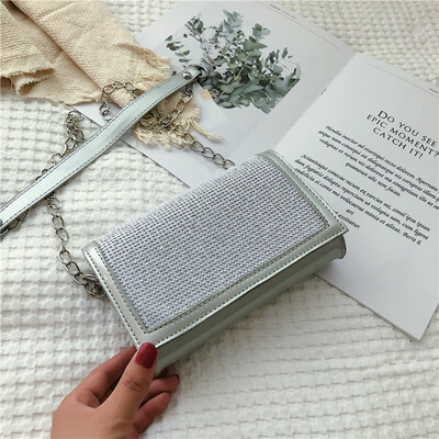 

Chic casual wild chain shoulder bag fashion personality small square bag female 2019 new tide cool contrast color Messenger bag